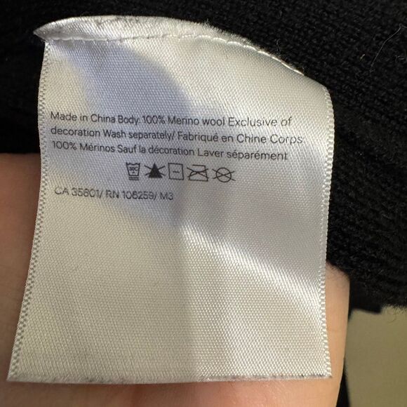 Lululemon Merino Wool Short Sleeve Wrap Black OS - Picture 6 of 7